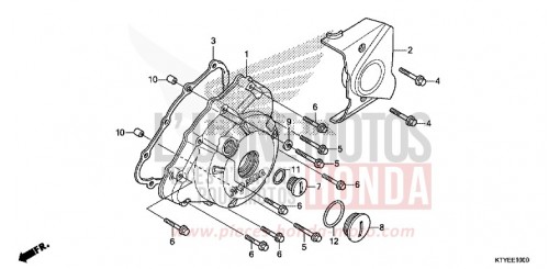 KURBELGEHAEUSEDECKEL, L. CBR125RF de 2015